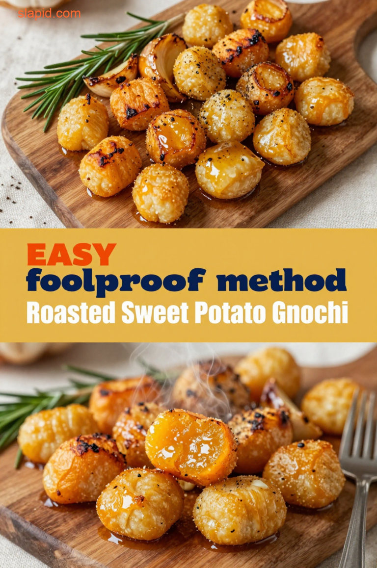 Delicious plate of Roasted Sweet Potato Gnocchi