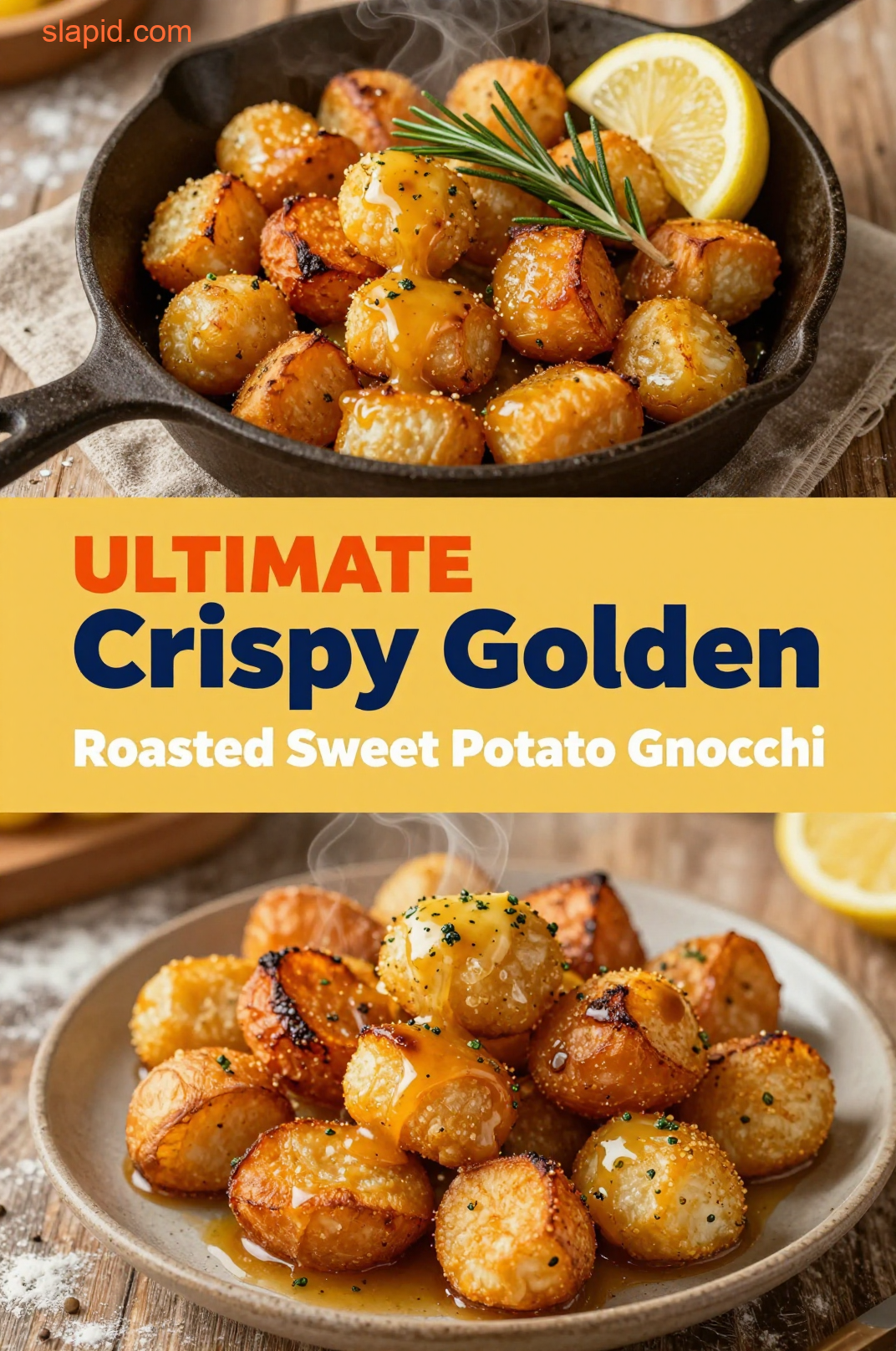 Delicious plate of Roasted Sweet Potato Gnocchi