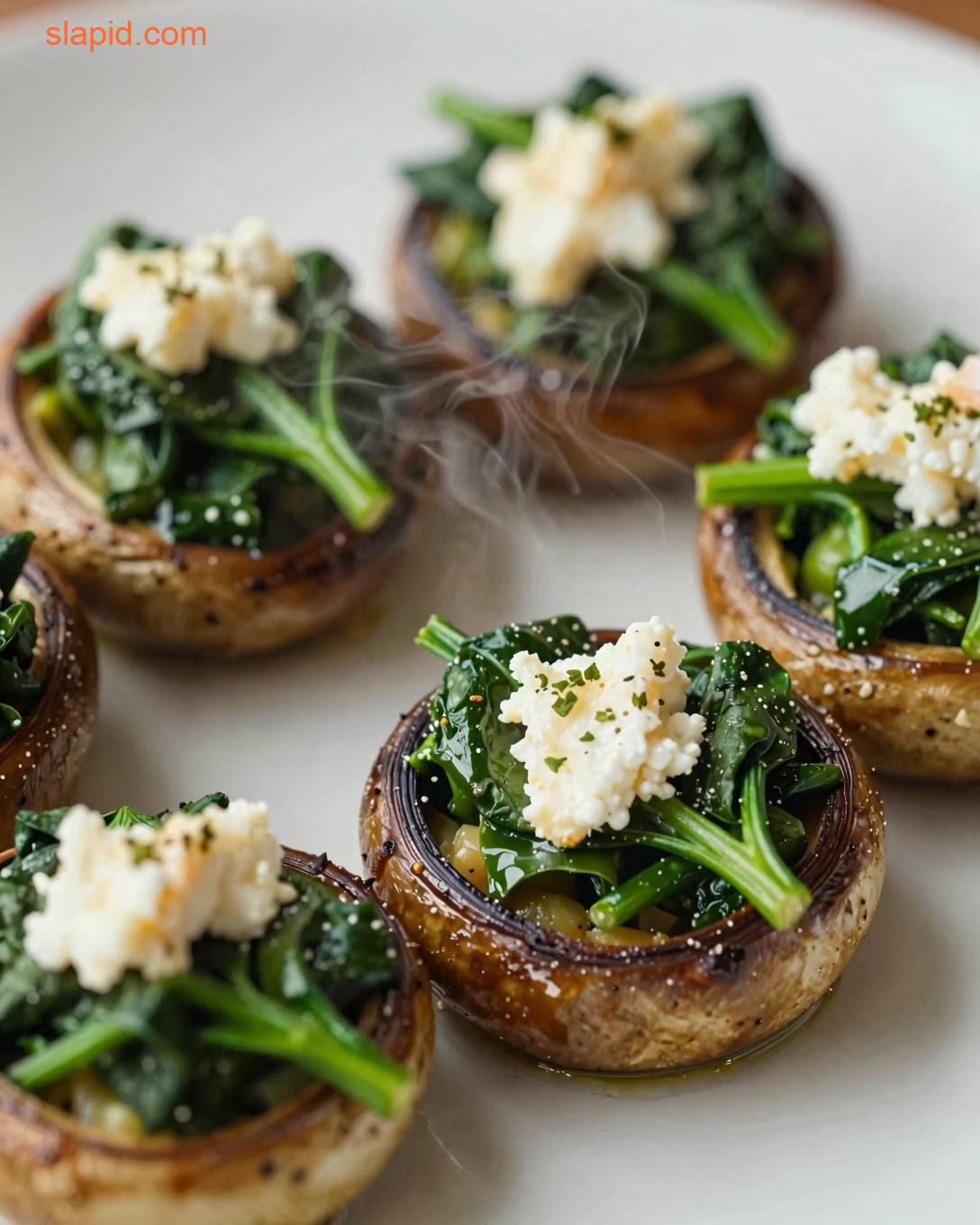 Spinach and Feta Stuffed Portobellos