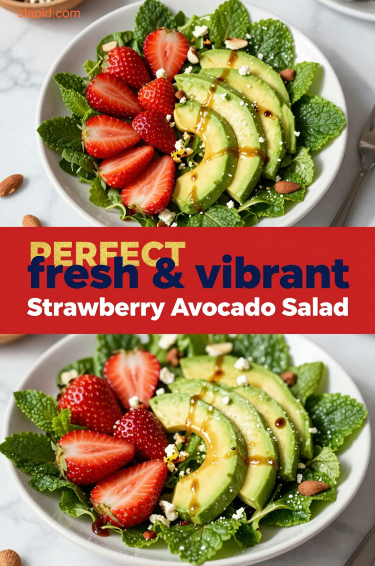 Delicious plate of Strawberry Avocado Salad