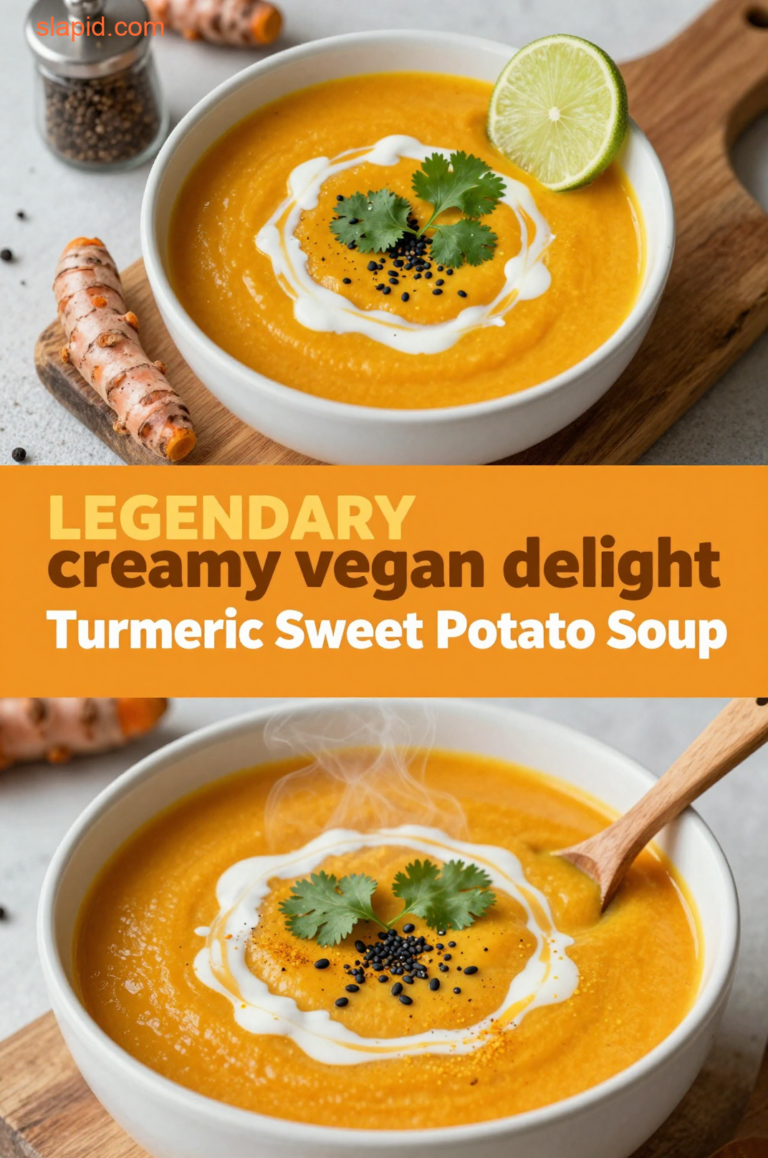 Delicious plate of Turmeric Sweet Potato Soup