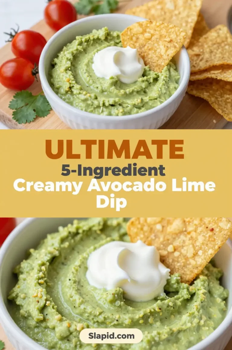 Creamy Avocado Lime Dip - Appetizers & Dips - Slapid