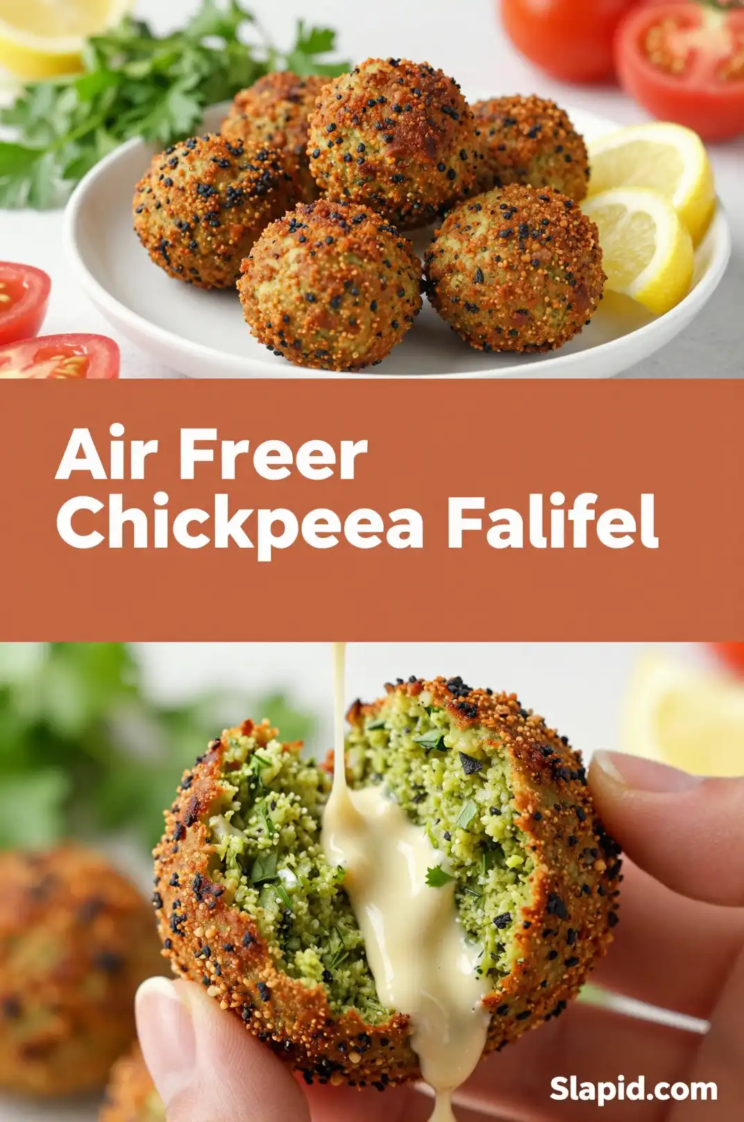 Easy Air Fryer Chickpea Falafel Recipe - Healthy Eating Recipe | Slapid