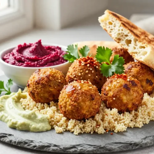 Step by step Easy Air Fryer Chickpea Falafel Recipe