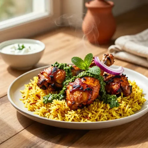 Step by step Easy Air Fryer Tandoori Chicken Thighs Recipe