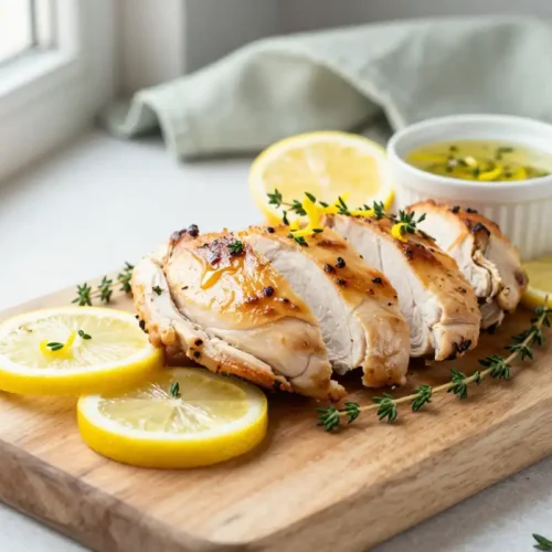 Step by step Easy Baked Chicken Breast with Lemon Herb