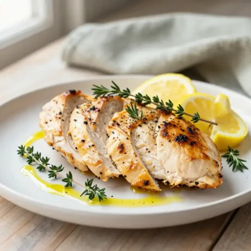 Step by step Easy Baked Chicken Breast with Lemon Herbs
