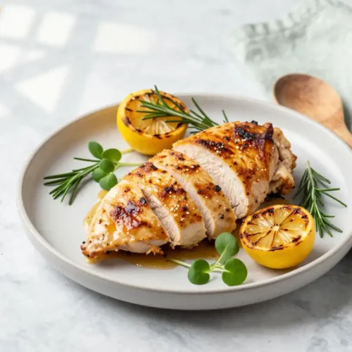 Step by step Easy Baked Chicken Breast with Lemon-Rosemary