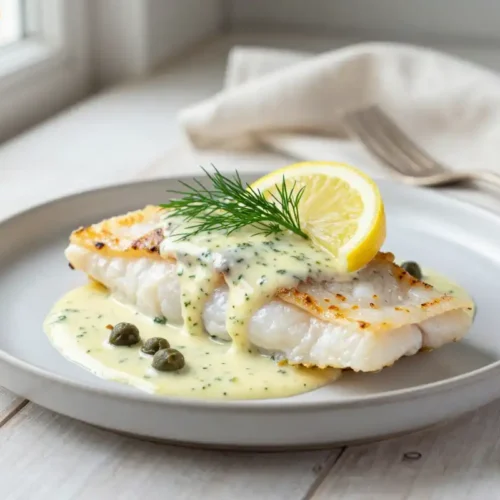 Step by step Easy Baked Cod with Lemon Dill Sauce