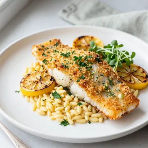 Step by step Easy Baked Cod with Lemon Herb Crust