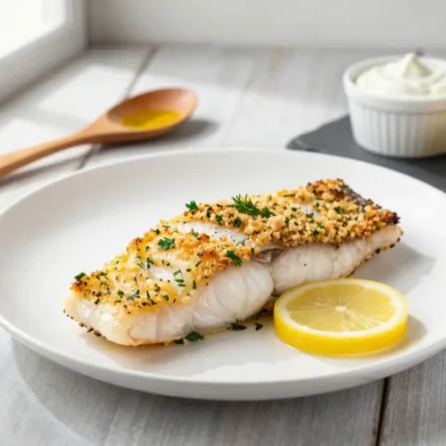 Step by step Easy Baked Cod with Lemon Herb Crust