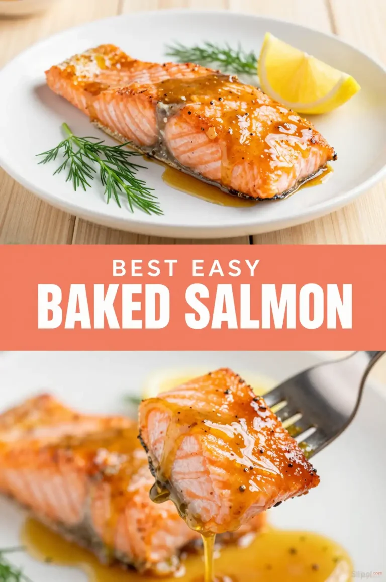Easy Baked Salmon with Maple Mustard Glaze - Healthy Eating Recipe | Slapid