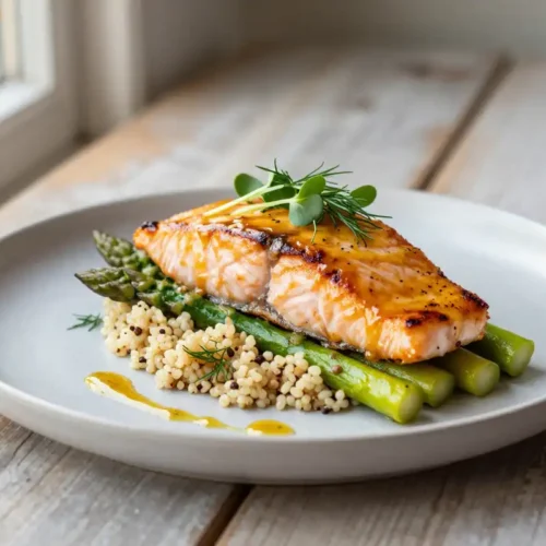Step by step Easy Baked Salmon with Maple Mustard Glaze