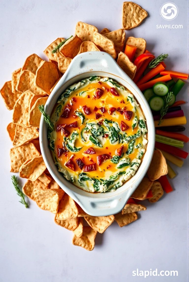 Easy Baked Spinach Artichoke Dip with Cream Cheese - Appetizers & Dips Recipe | Slapid