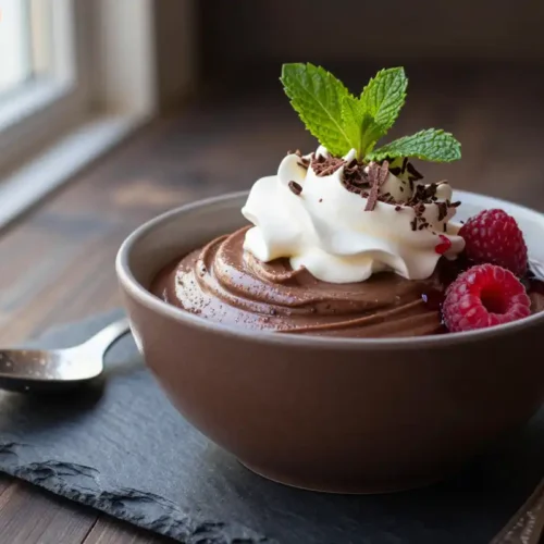 Step by step Easy Baked Vegan Chocolate Avocado Mousse