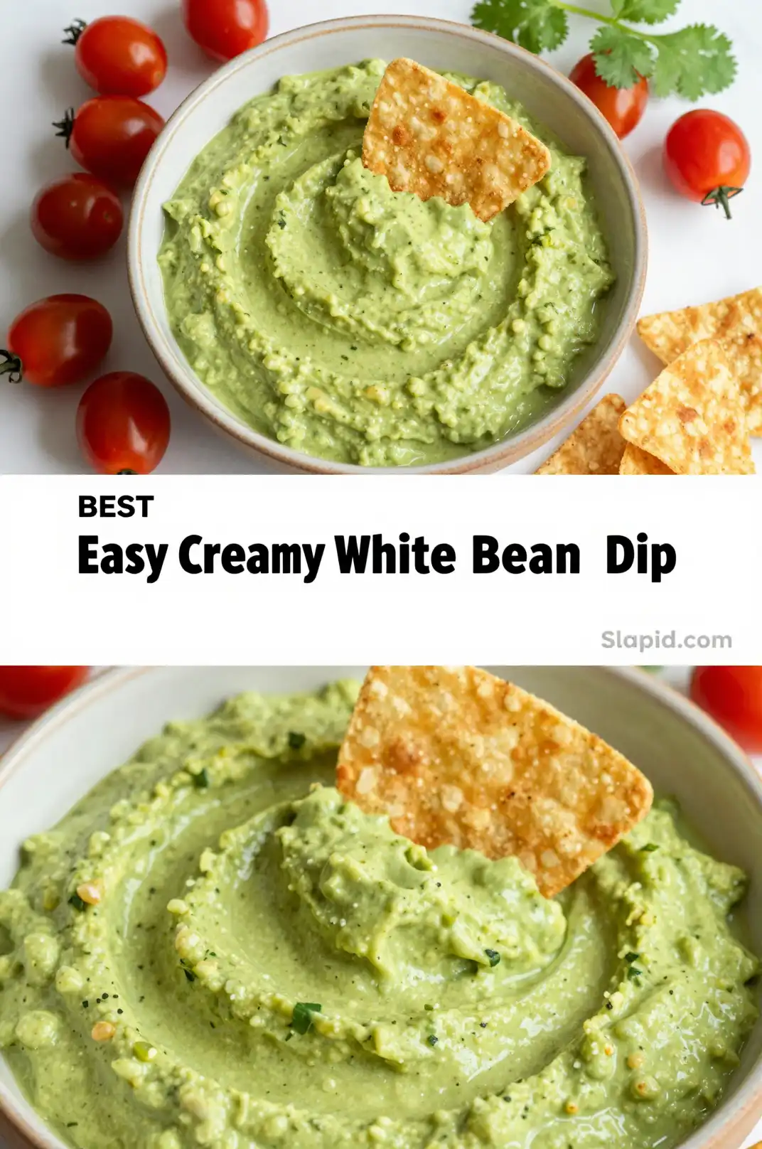 Easy Creamy Avocado White Bean Dip - Appetizers & Dips Recipe | Slapid