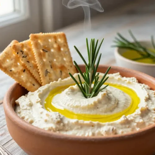 Step by step Easy Creamy White Bean Dip with Rosemary