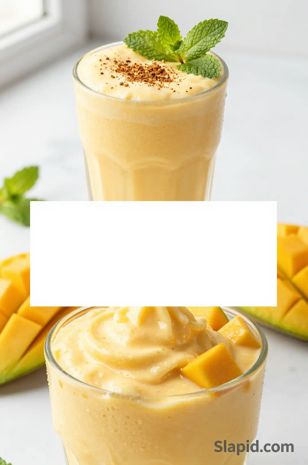 Easy Frozen Mango Lassi with Cardamom - Beverages Recipe | Slapid