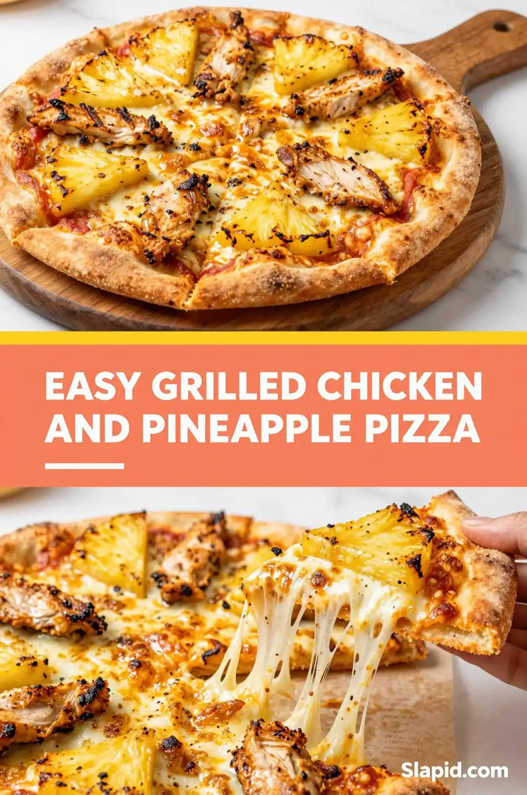 Easy Grilled Chicken and Pineapple Pizza Recipe - Pizza Recipe | Slapid