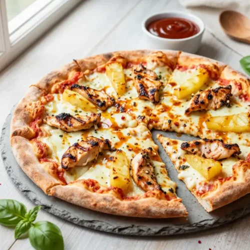 Step by step Easy Grilled Chicken and Pineapple Pizza Recipe