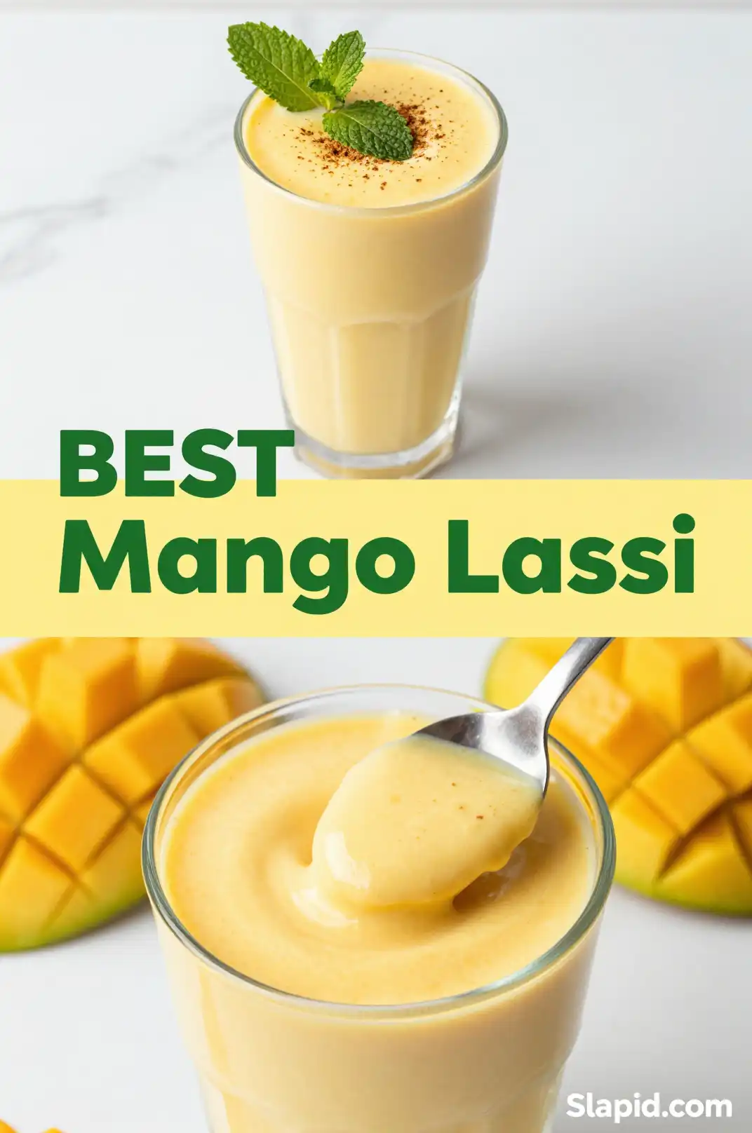 Easy Homemade Creamy Mango Lassi Recipe - Beverages Recipe | Slapid