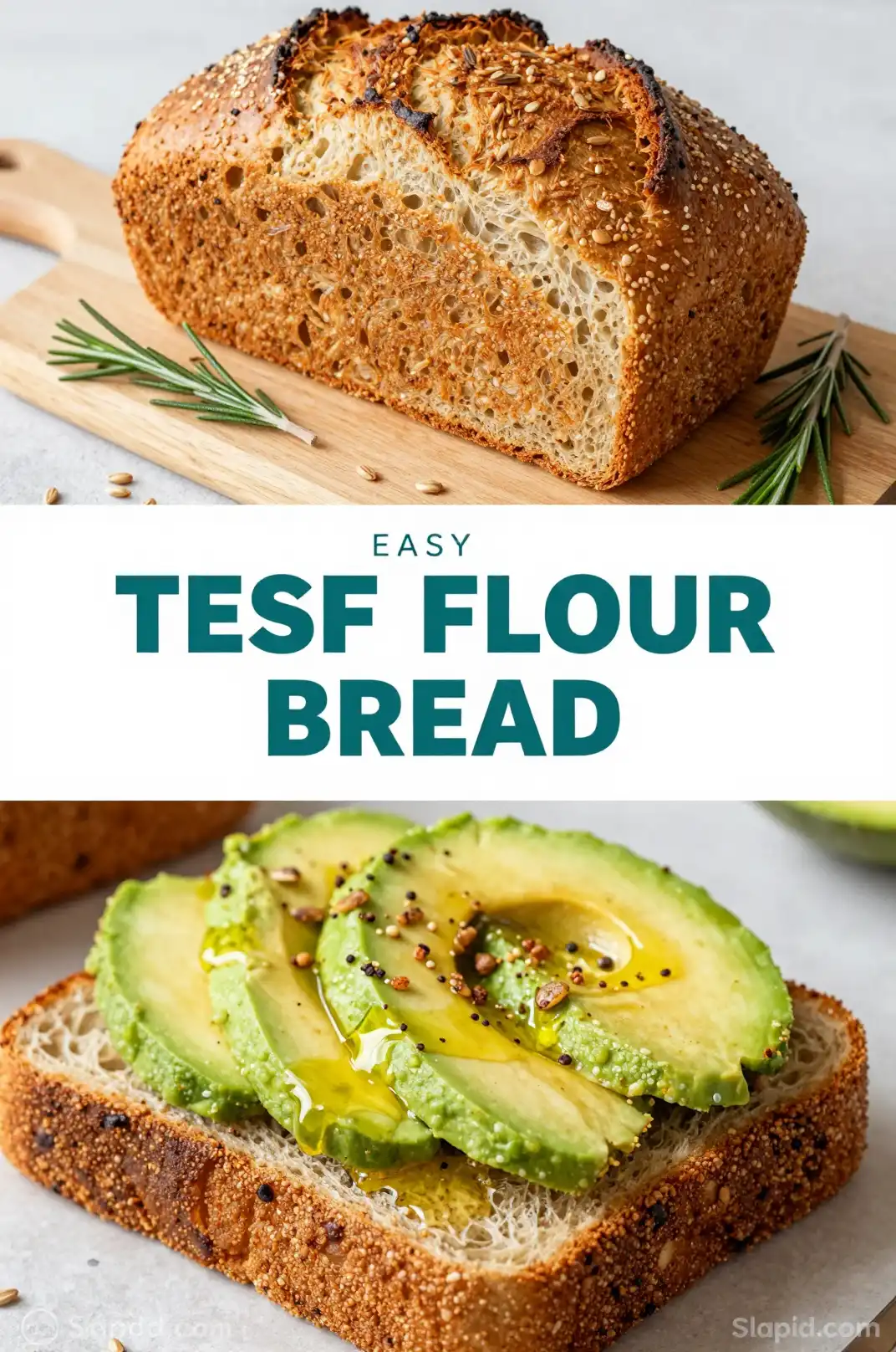 Easy Homemade Gluten-Free Teff Flour Bread - Bread & Baking Recipe | Slapid