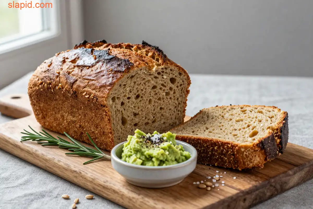 Easy Homemade Gluten-Free Teff Flour Bread plated dish