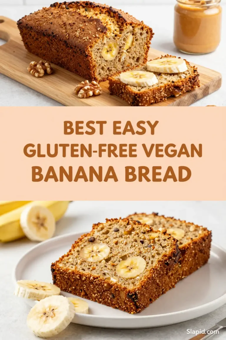 Easy Homemade Gluten-Free Vegan Banana Bread - Bread & Baking Recipe | Slapid