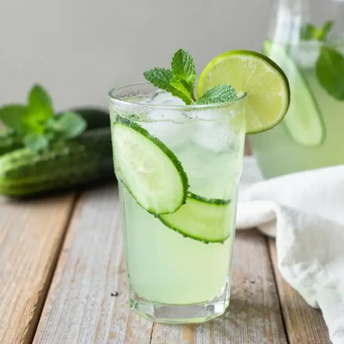 Step by step Easy Homemade Refreshing Cucumber Mint Limeade Recipe