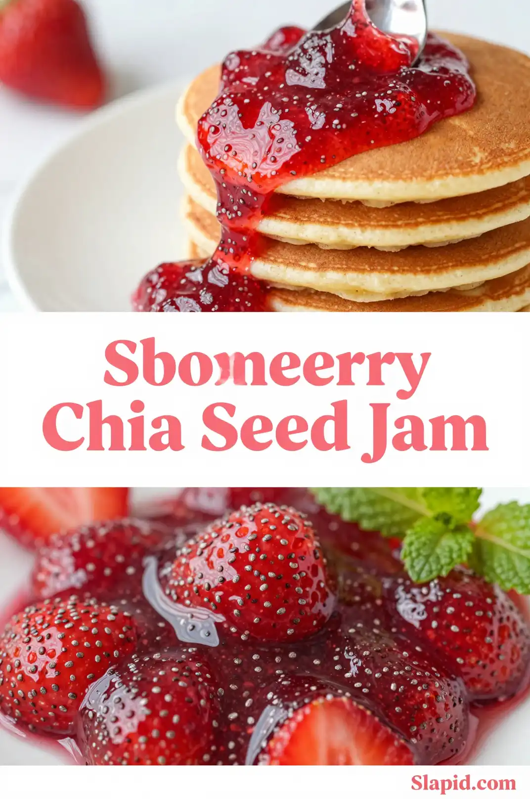 Easy Homemade Strawberry Chia Seed Jam Recipe - Desserts & Sweets Recipe | Slapid