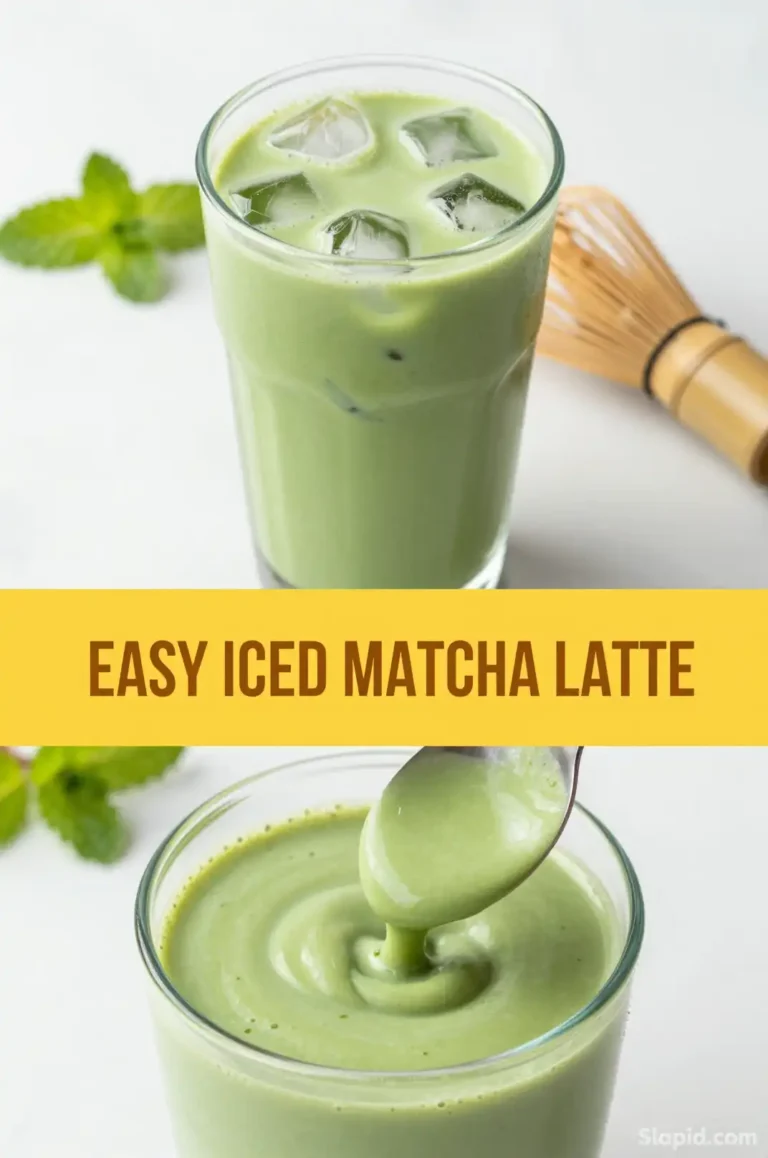 Easy Iced Matcha Latte with Oat Milk Recipe - Beverages Recipe | Slapid