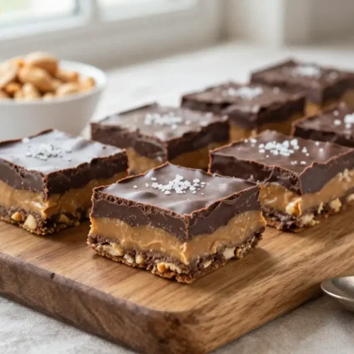 Step by step Easy No-Bake Chocolate Peanut Butter Bars