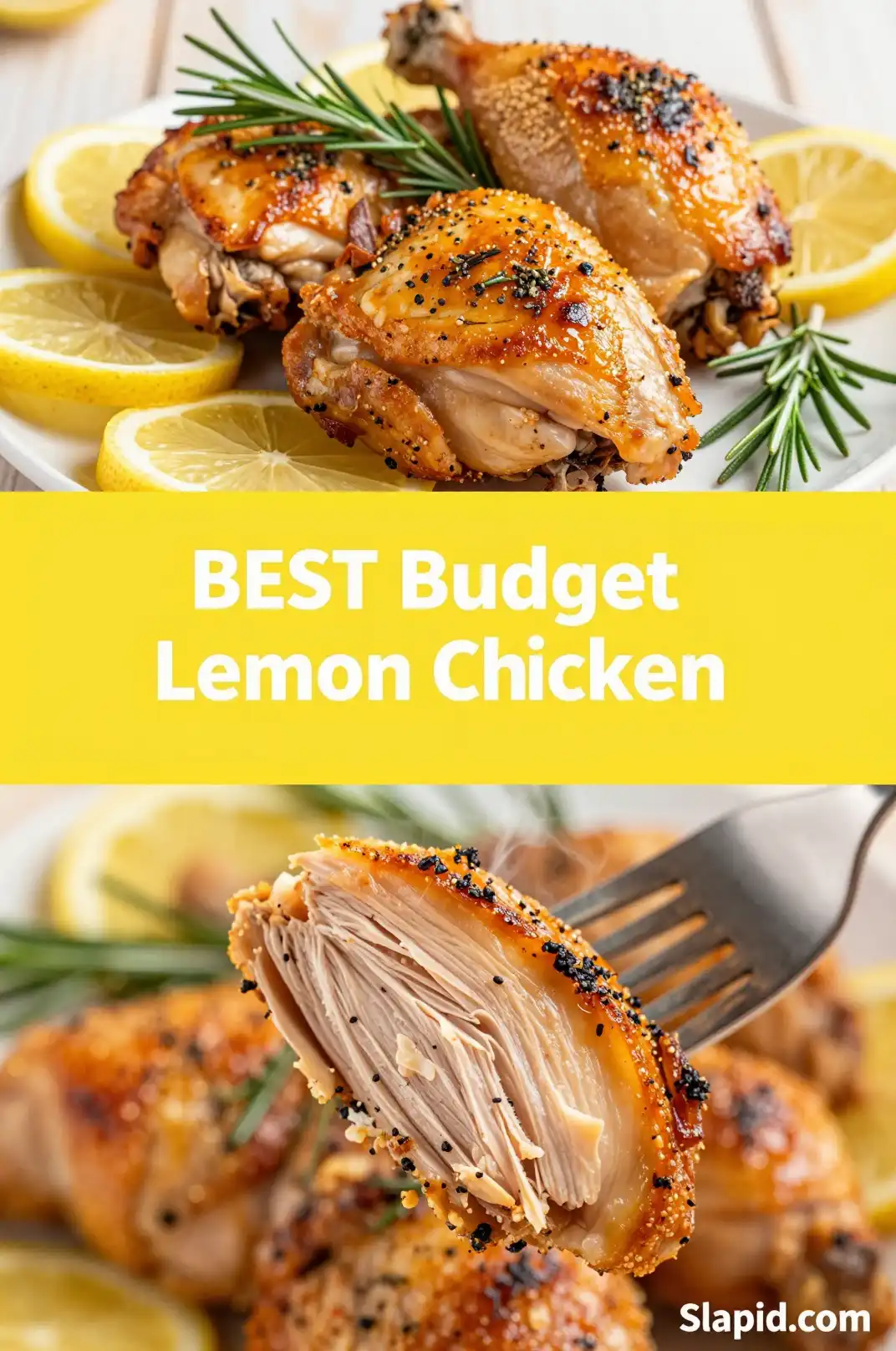 Easy One-Pan Lemon Herb Roasted Chicken - Budget-Friendly Meals Recipe | Slapid