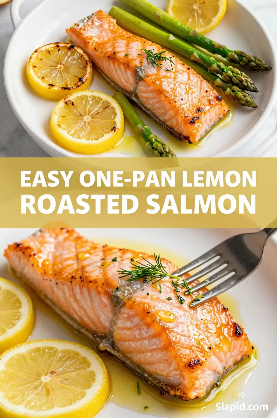 Easy One-Pan Lemon Herb Roasted Salmon - Dinner Recipes Recipe | Slapid