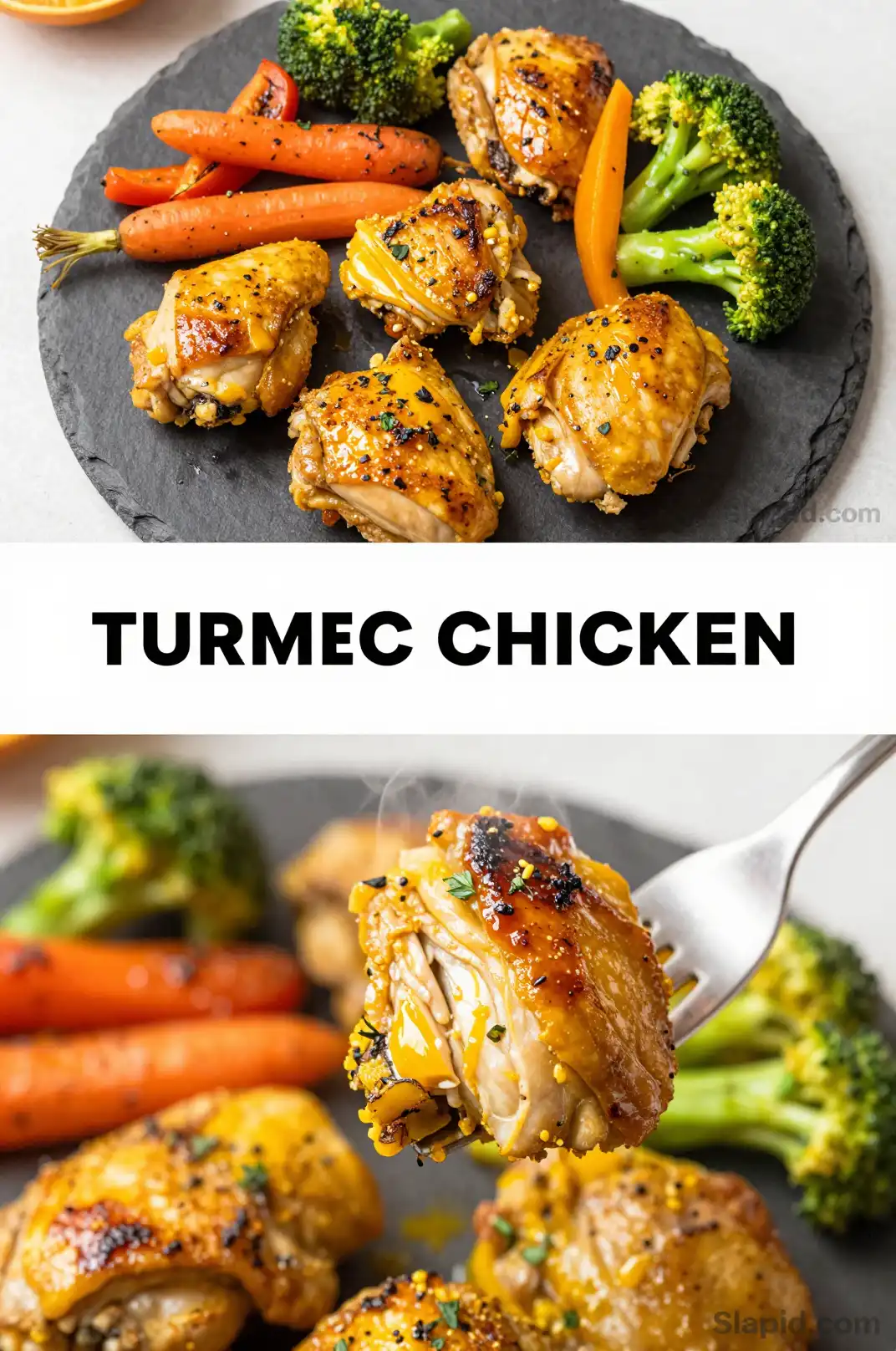 Easy One-Pan Roasted Turmeric Chicken Vegetables - Budget-Friendly Meals Recipe | Slapid