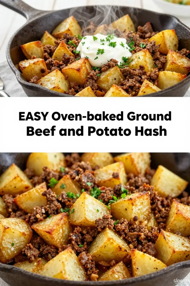 Easy Oven-Baked Ground Beef and Potato Hash - Beef & Lamb Recipes Recipe | Slapid