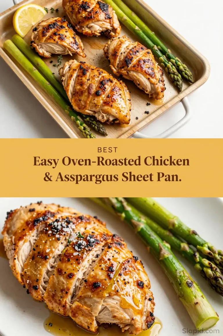 Easy Oven-Roasted Chicken and Asparagus Sheet Pan - Chicken & Poultry Recipe | Slapid