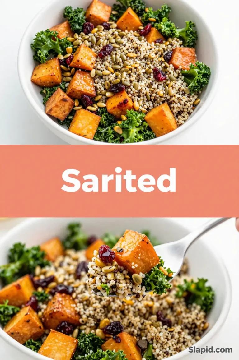 Easy Quinoa Salad with Roasted Sweet Potatoes - Salads Recipe | Slapid