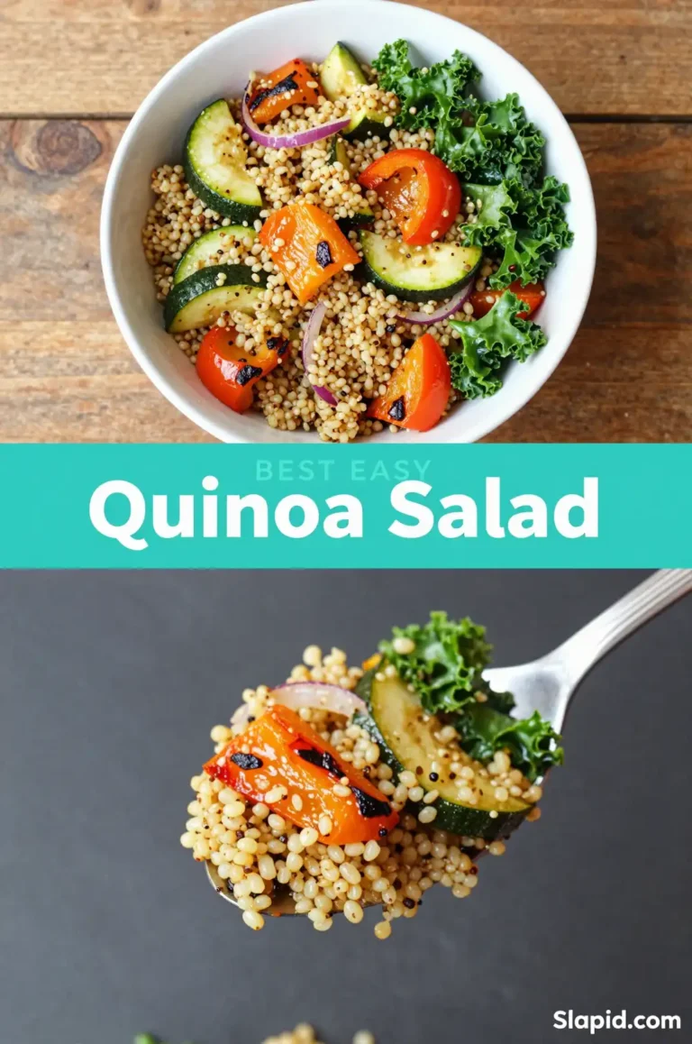 Easy Quinoa Salad with Roasted Vegetables - Salads Recipe | Slapid