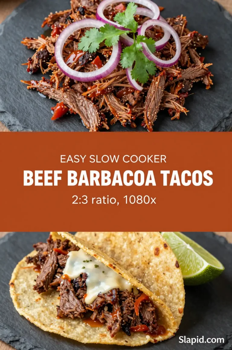 Easy Slow Cooker Beef Barbacoa Tacos - Beef & Lamb Recipes Recipe | Slapid