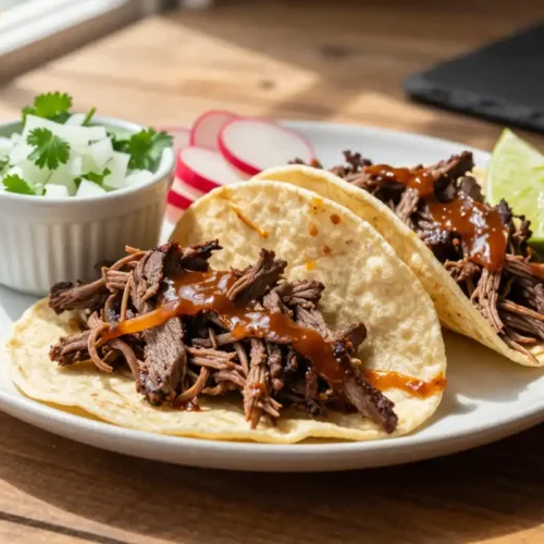 Step by step Easy Slow Cooker Beef Barbacoa Tacos