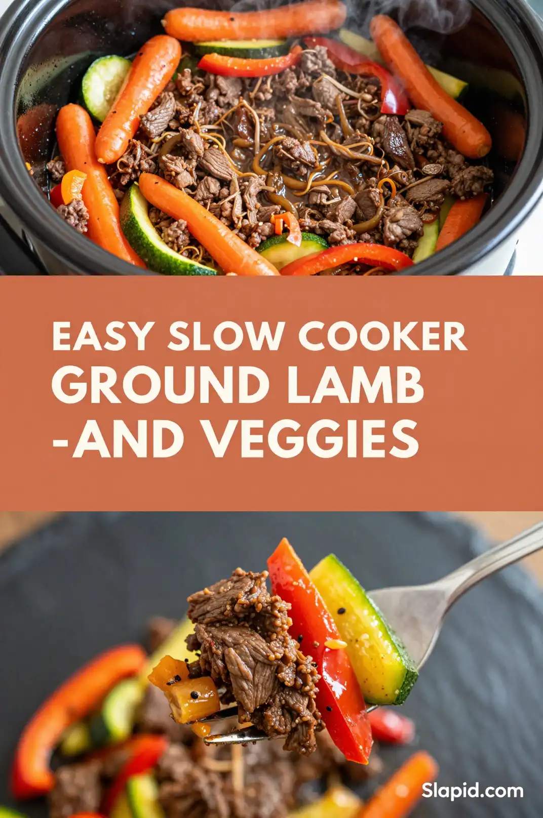 Easy Slow Cooker Ground Lamb and Veggies - Beef & Lamb Recipes Recipe | Slapid