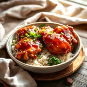 Step by step Easy Slow Cooker Honey Garlic Chicken Thighs Dinner