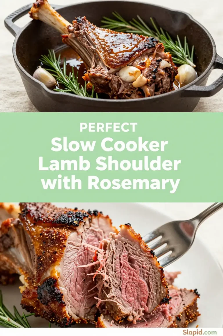 Easy Slow Cooker Lamb Shoulder with Rosemary - Beef & Lamb Recipes Recipe | Slapid