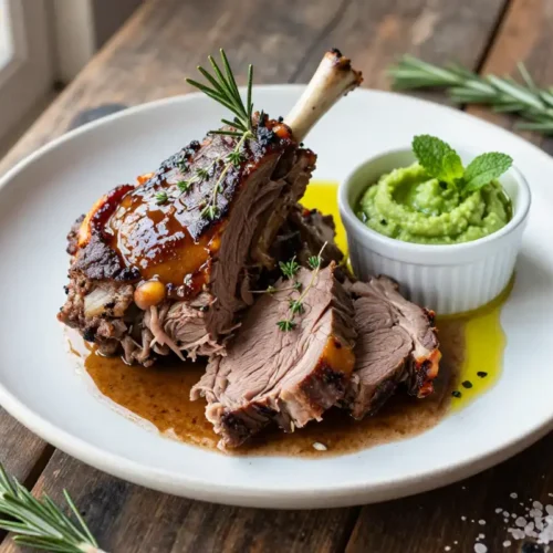 Step by step Easy Slow Cooker Lamb Shoulder with Rosemary
