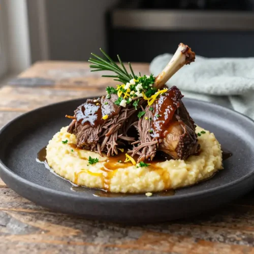 Step by step Easy Slow Cooker Lamb Shoulder with Rosemary