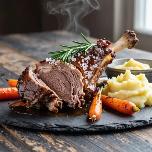 Step by step Easy Slow Cooker Lamb Shoulder with Rosemary