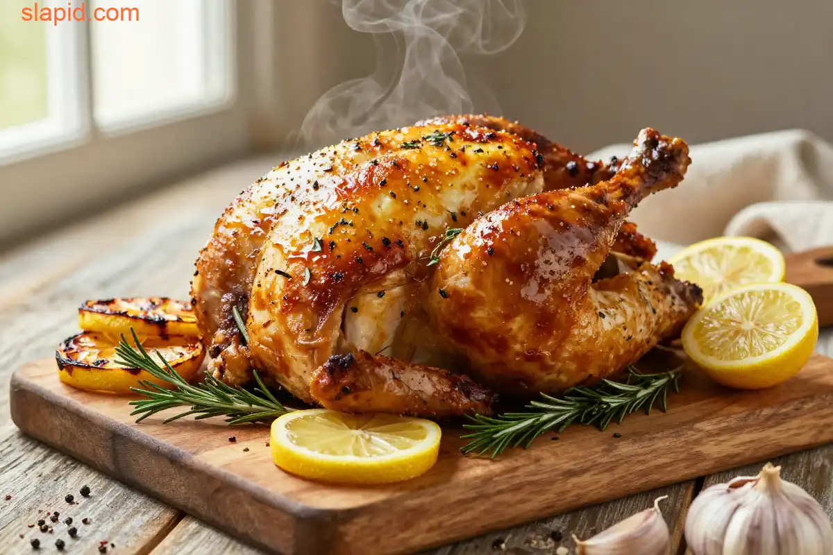 Step by step Lemon Herb Roasted Chicken