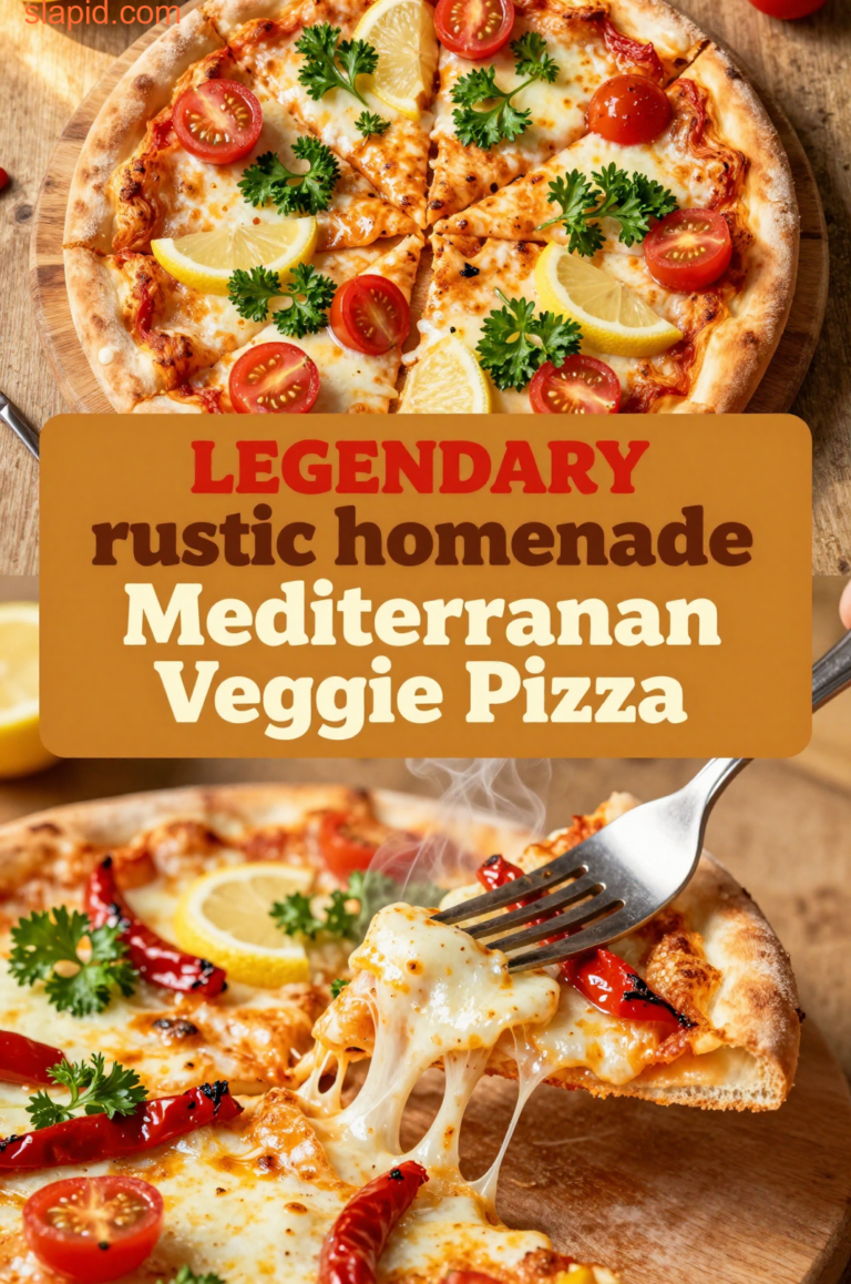 Mediterranean Veggie Pizza - Pizza - Slapid