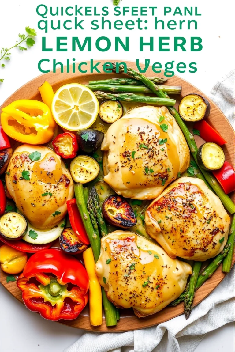 Quick Sheet Pan Lemon Herb Chicken and Veggies - Healthy Eating Recipe | Slapid
